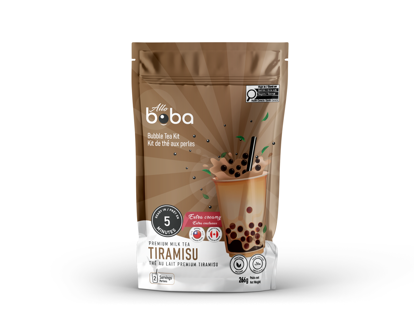 Kits de bubble tea - Saveur tiramisu